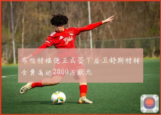 布伦特福德正式签下后卫舒斯特转会费高达2000万欧元